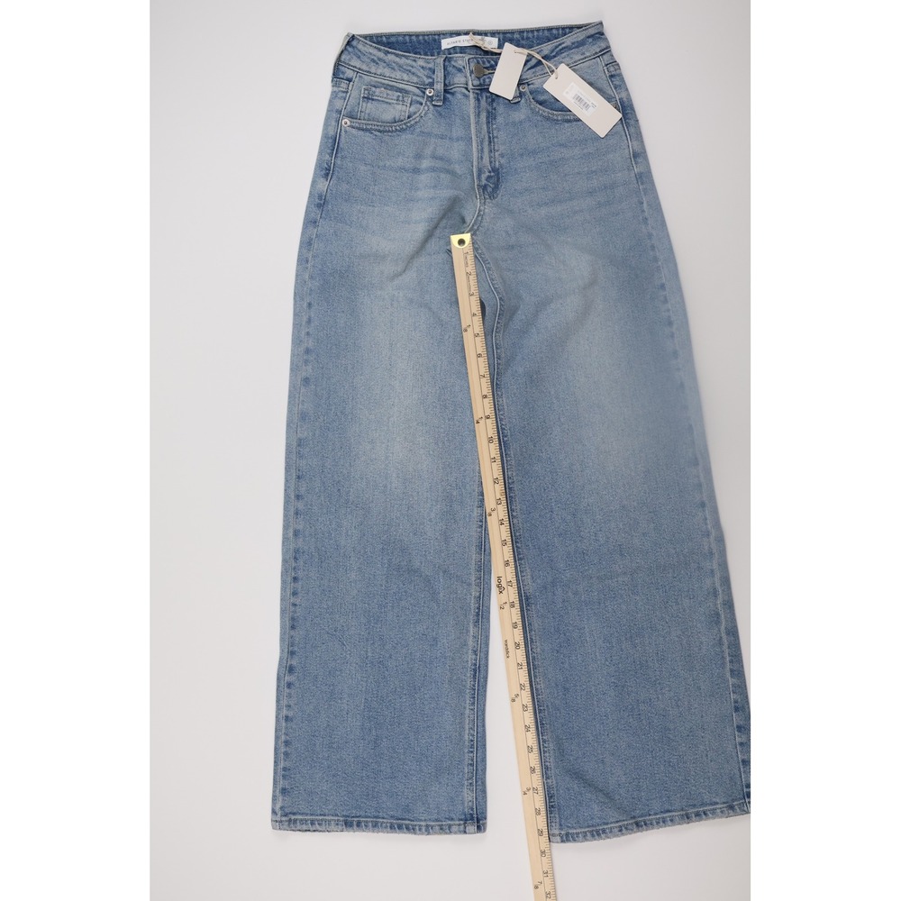 Altar'd State Jeans Wide Leg 26 Light Blue Denim Casual - Picture 2 of 8